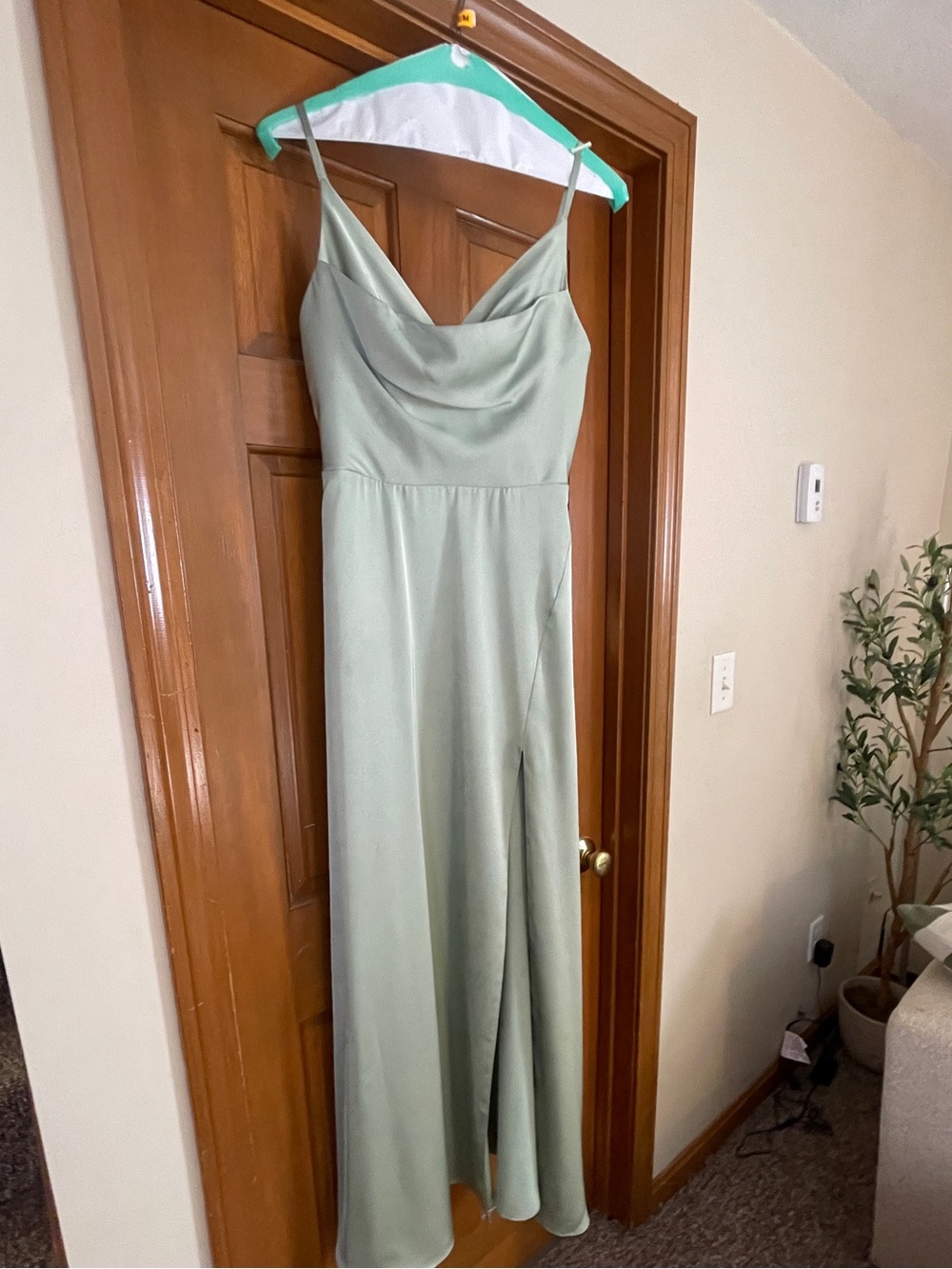 Azazie Sage Green Bridesmaid Dress